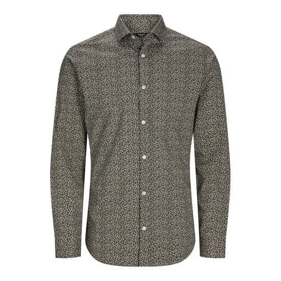 Jack And Jones Herenoverhemd met bladerenprint, slank model en lange mouwen (Veen) - Image 1