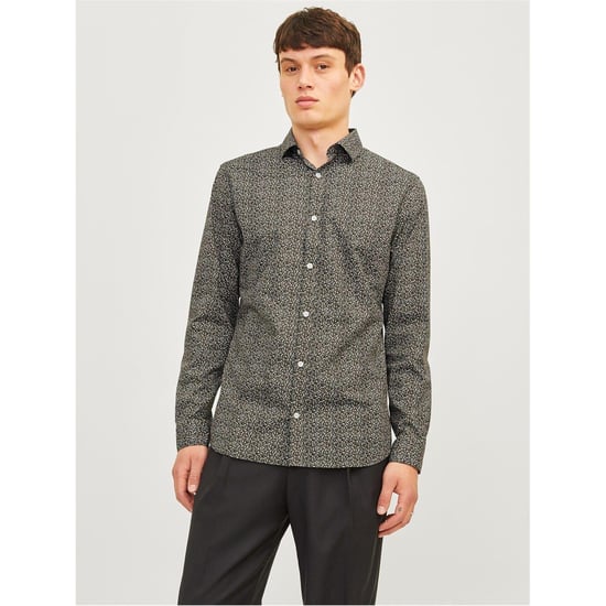 Jack And Jones Herenoverhemd met bladerenprint, slank model en lange mouwen (Veen) - Image 5