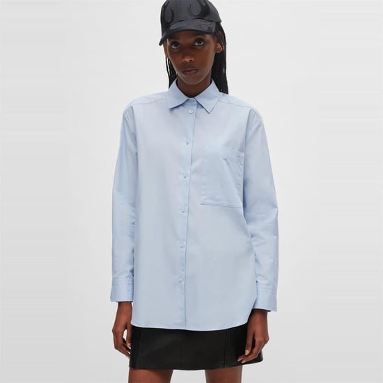 Hugo Dames/Dames oversized Blouse (Helder paars) - Image 5