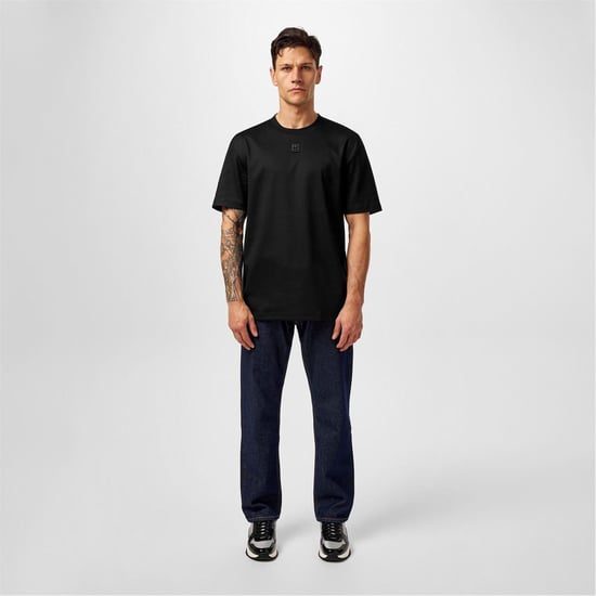 Hugo Heren Dalile Stacked T-shirt (Zwart) - Image 3