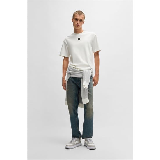 Hugo Heren Dalile Stacked T-shirt (Natuurlijk) - Image 3