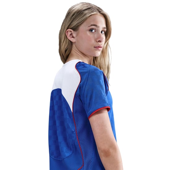 Nike Barn/ungdomar – Total 90 Energy rutig T-shirt (totalt 90) (Blå/vit) - Image 2