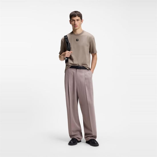 Hugo Heren Dalile Stacked T-shirt (Bruin) - Image 5