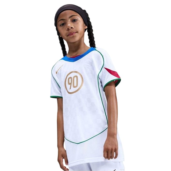 Nike Barn/ungdomar – Total 90 Energy rutig T-shirt (totalt 90) (Vit/blå) - Image 3