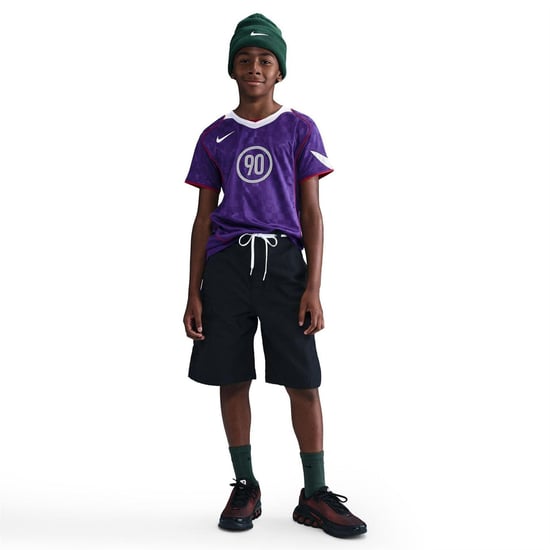 Nike Barn/ungdomar – Total 90 Energy rutig T-shirt (totalt 90) (Court Purple) - Image 3