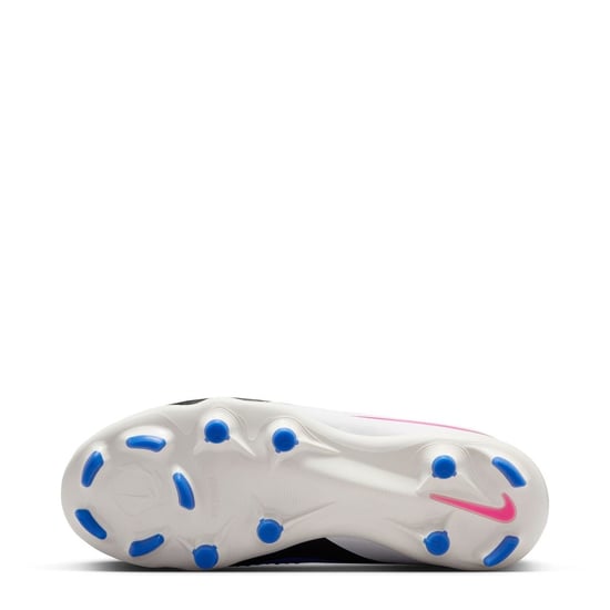 Boys Nike Phantom 6 Academy Low Juniors Firm Ground Football Boots in Blue/Wht/Pink - Image 2