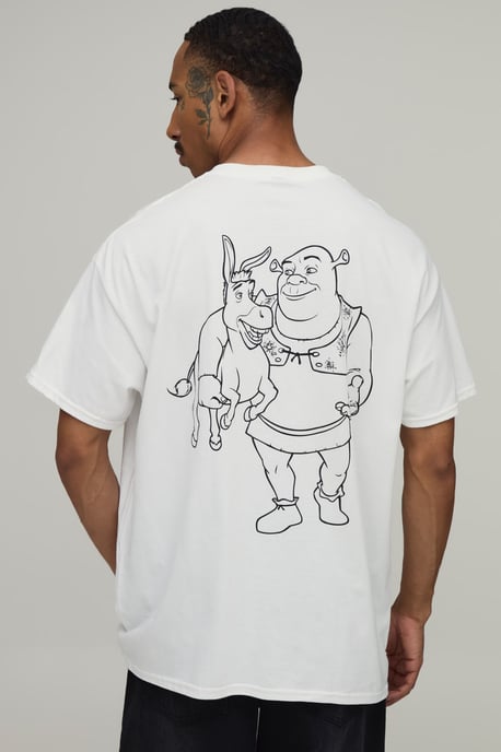 Oversized Shrek Ogre License Print T-Shirt - Image 1