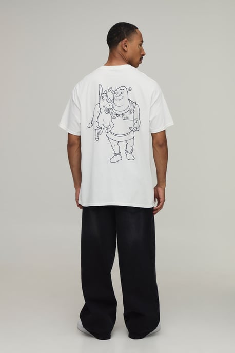 Oversized Shrek Ogre License Print T-Shirt - Image 2