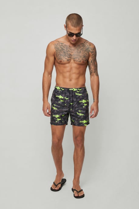Camo Mid Length Swim Short - Image 3