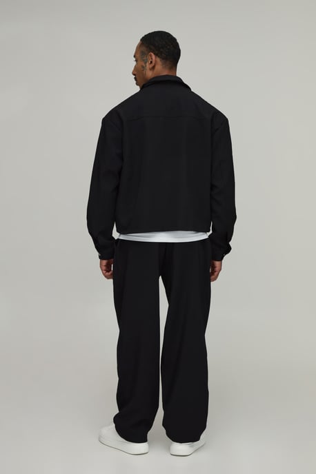 Double Pleat Relaxed Fit Co-Ord Tailored Trousers - Image 2