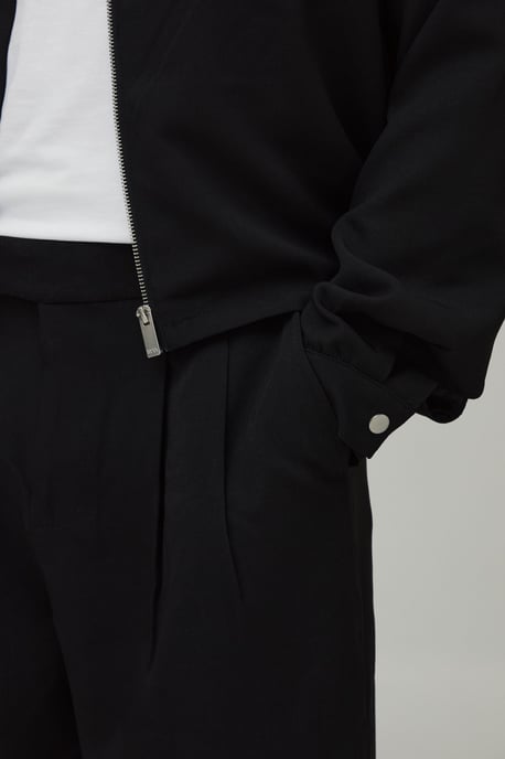 Double Pleat Relaxed Fit Co-Ord Tailored Trousers - Image 3