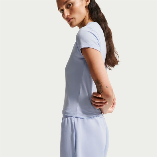 Women's Nike Phoenix Fleece Joggers in Hydrogen Blue - Image 3