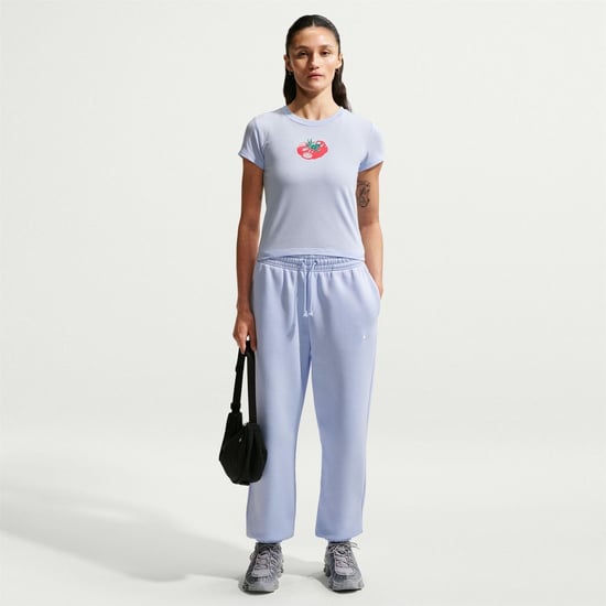 Women's Nike Phoenix Fleece Joggers in Hydrogen Blue - Image 4