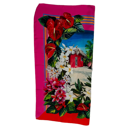 Dolce & Gabbana Shell Beach Sarong Halsduk i Flerfärgad Siden - Image 2
