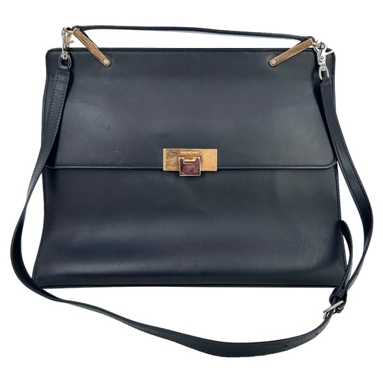 Balenciaga Medium Le Dix Cartable Top Handle Bag in Black Leather - Image 1