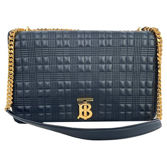 Burberry Lola XL Quilted Shoulder Bag in Black Lamb Leather - Image 1