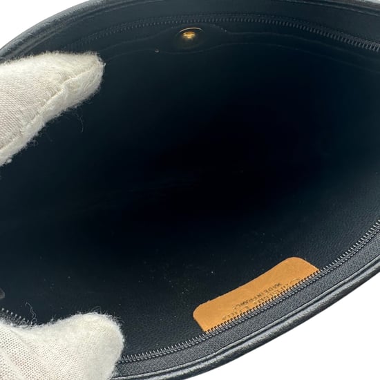 Vintage leren clutch van Dior - Image 5