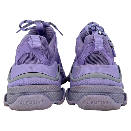 Balenciaga Triple S Sneakers in Purple Nylon Canvas - Image 5