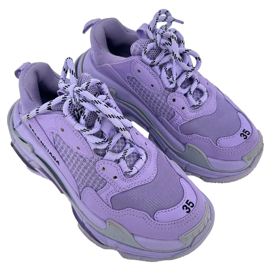 Balenciaga Triple S Sneakers in Purple Nylon Canvas - Image 6