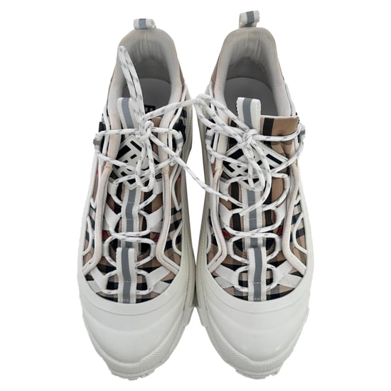 Burberry Arthur Vintage Check sneakers in beige canvas - Image 5
