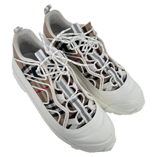 Burberry Arthur Vintage Check sneakers in beige canvas - Image 6