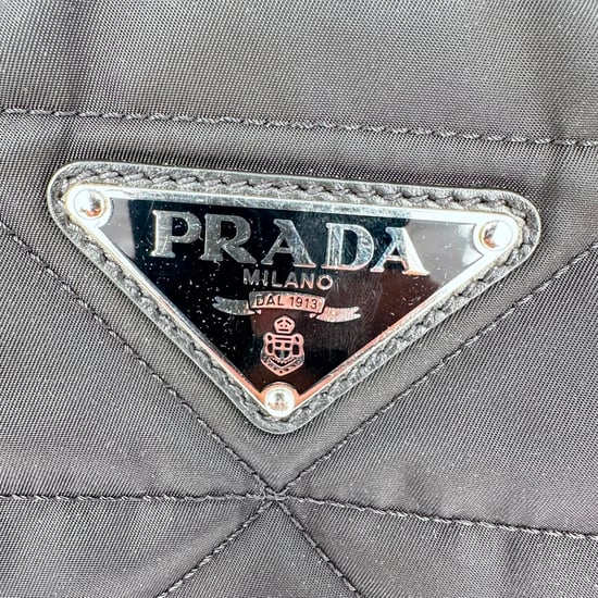 Prada Re-Nylon Quilted Tote Bag in Black Polyamide - Image 3