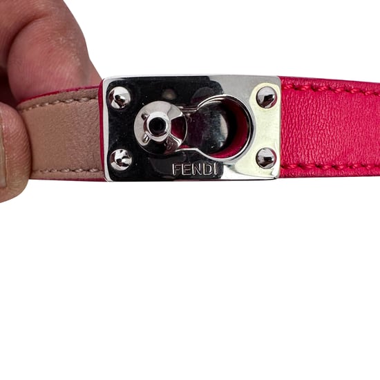 Fendi Double Wrap Bracelet in Multicolor Leather - Image 3