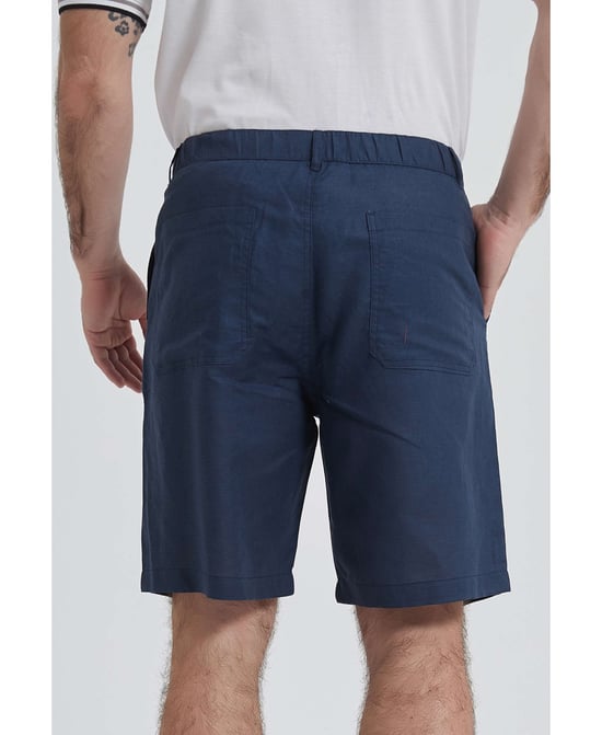 William de Faye - Linen Shorts - Blue - Image 3