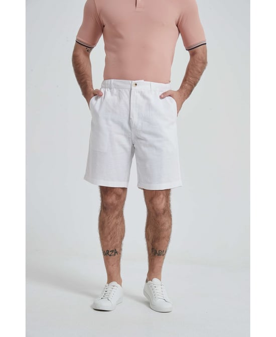 William de Faye - Linen Shorts - White - Image 2