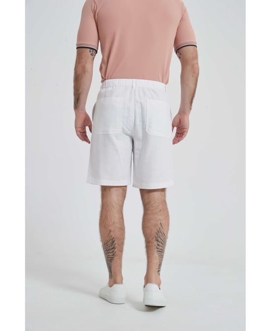 William de Faye - Linen Shorts - White - Image 3