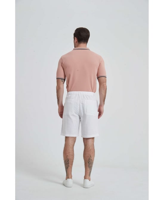 William de Faye - Linen Shorts - White - Image 4