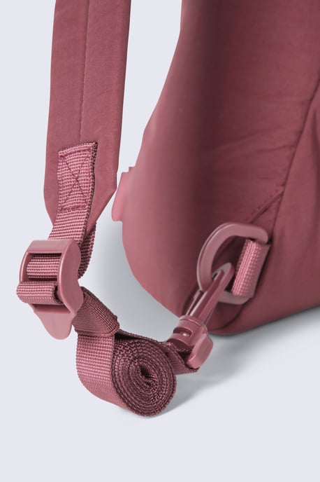 Unisex Sling Cross Body Bag Capacity Adjustable Buckle Strap Secure Zipped Closure Burgundy - Image 6
