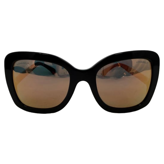 Chanel CH5370 Sunglasses Oversized Square Frame in Black Acetate - Image 1