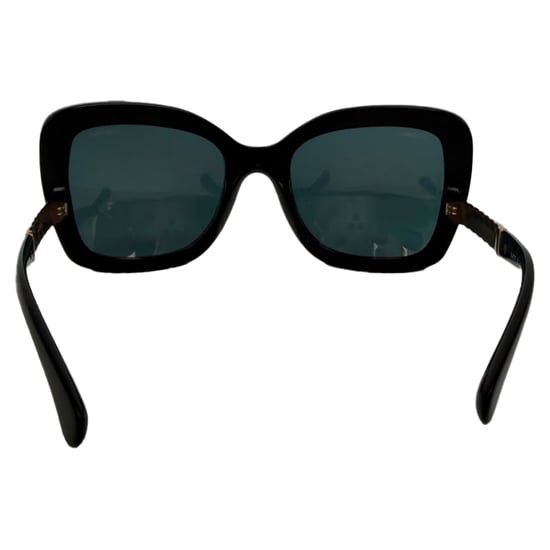 Chanel CH5370 Sunglasses Oversized Square Frame in Black Acetate - Image 4