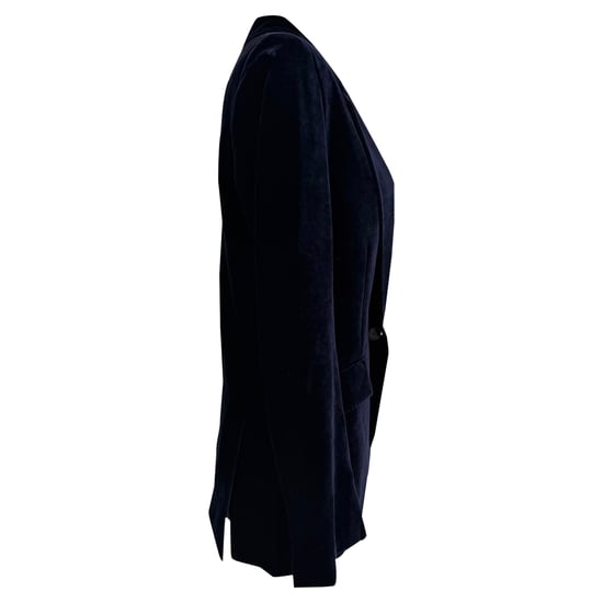 Stella McCartney Fluid Blazer in Navy Viscose - Image 2