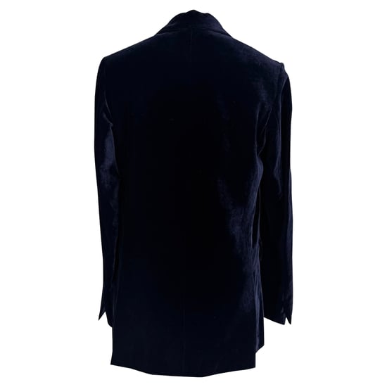 Stella McCartney Fluid Blazer in Navy Viscose - Image 3