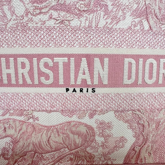 Dior Medium Book Tote Toile de Jouy Embroidered Bag in Pink Canvas - Image 4