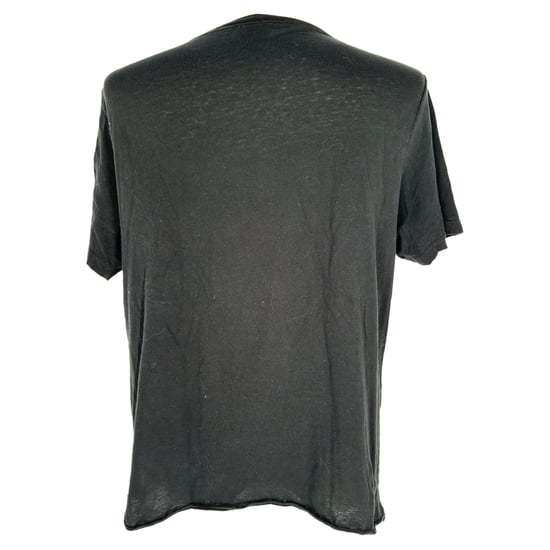 Saint Laurent Rive Gauche T-Shirt in Black Cotton - Image 3