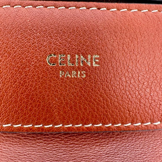 Celine Medium Romy schoudertas in bruin leer - Image 6