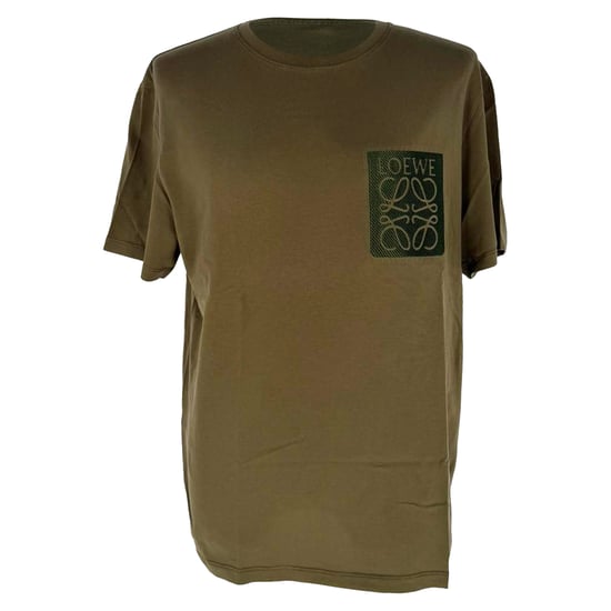 Loewe Anagram T-Shirt in Olive Cotton - Image 1
