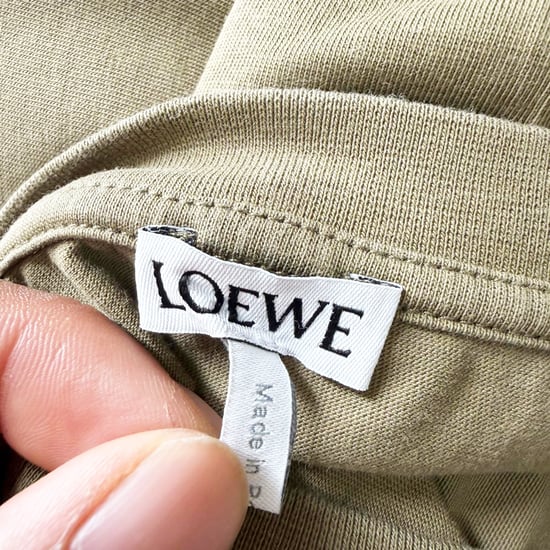 Loewe Anagram T-Shirt in Olive Cotton - Image 4