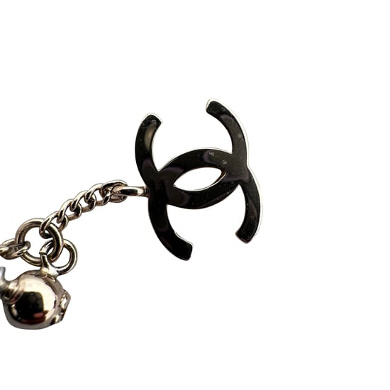 Chanel CC Nail Polish Bottle Drop Earrings in Pink Resin - Image 5