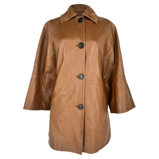 Weekend Max Mara Camino Coat in Brown Leather - Image 1