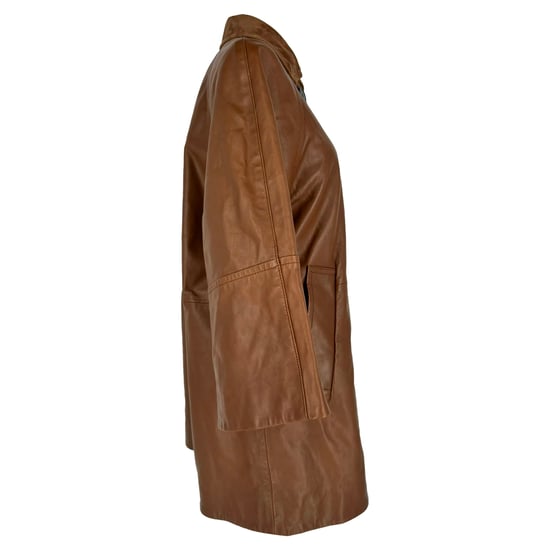 Weekend Max Mara Camino Coat in Brown Leather - Image 2