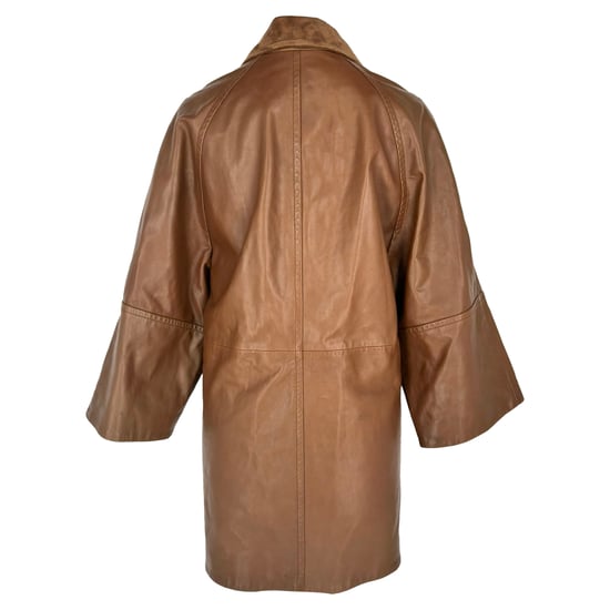 Weekend Max Mara Camino Coat in Brown Leather - Image 3