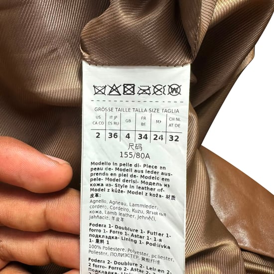 Weekend Max Mara Camino Coat in Brown Leather - Image 6