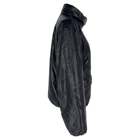 Moncler Zip-Up Shear-Lined Jacket in Black Polyamide - Image 2
