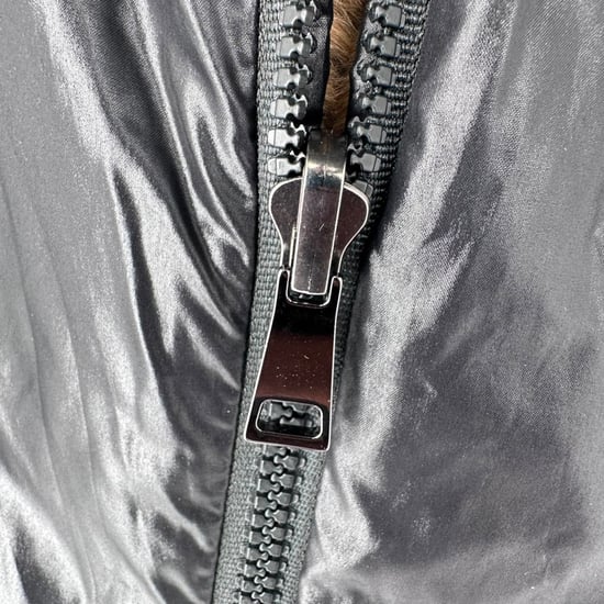 Moncler Zip-Up Shear-Lined Jacket in Black Polyamide - Image 5