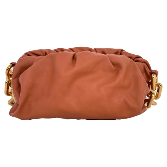 Bottega Veneta Chain Pouch Bag in Brown Calfskin Leather - Image 4