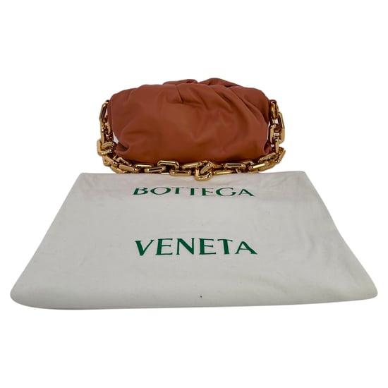 Bottega Veneta Chain Pouch Bag in Brown Calfskin Leather - Image 5